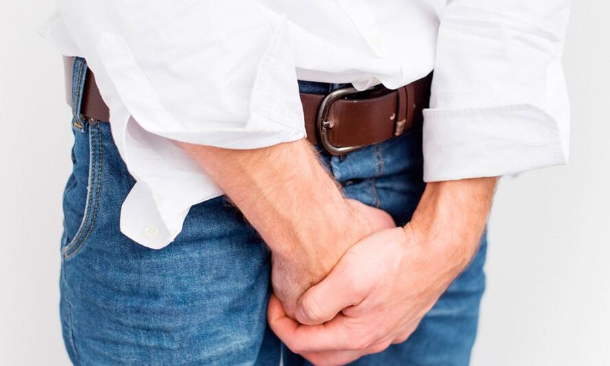 Douleur dans la région de l'aine avec prostatite